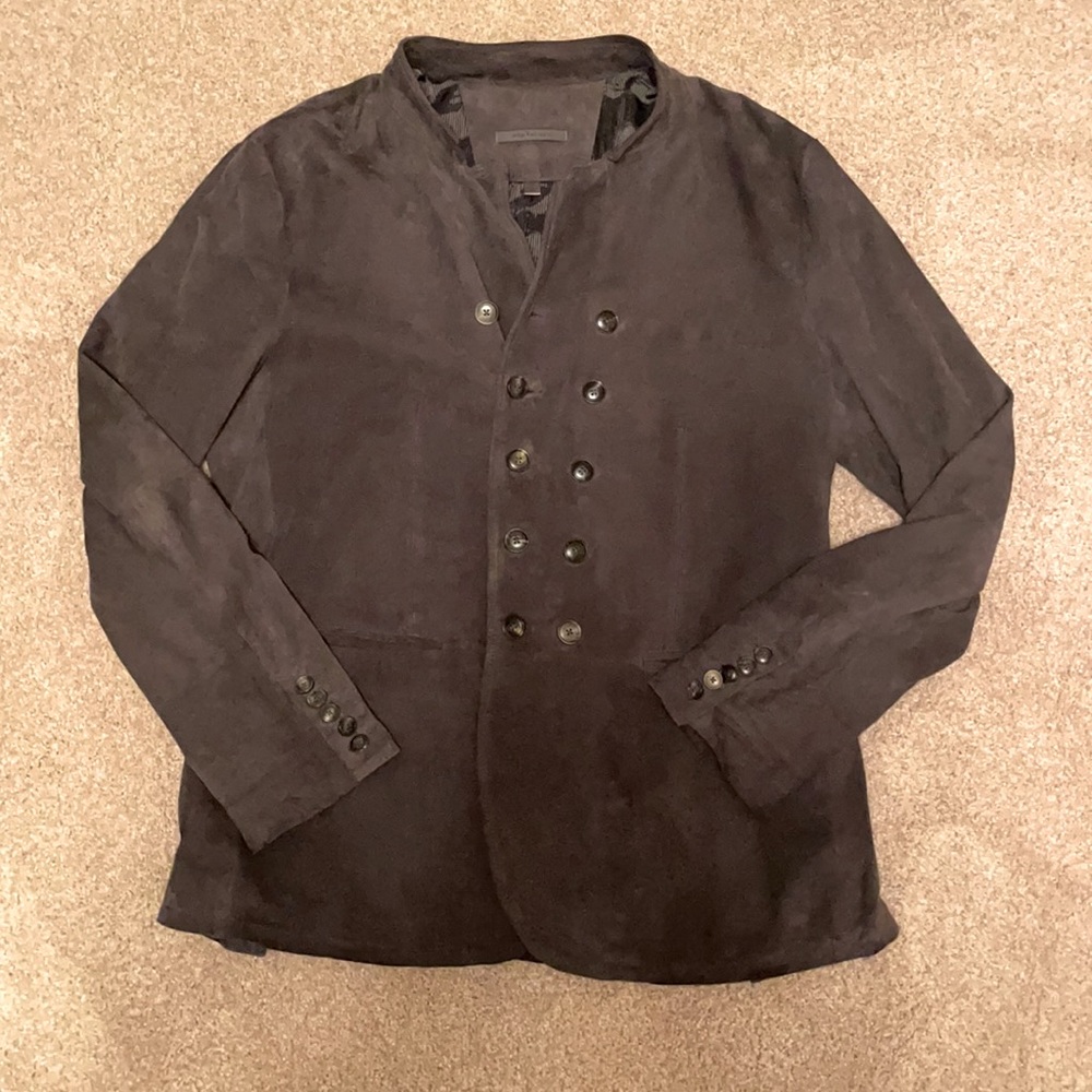 John Varvatos Goat Suede Jacket (Size 52)